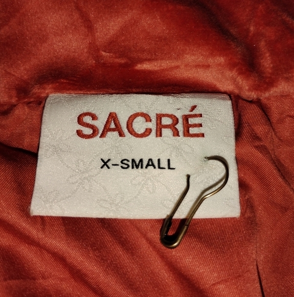 SACRE PUMPKIN CROPPED PUFFER JACKET NWOT - Picture 2 of 10